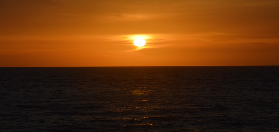 Sunset over Aberystwyth